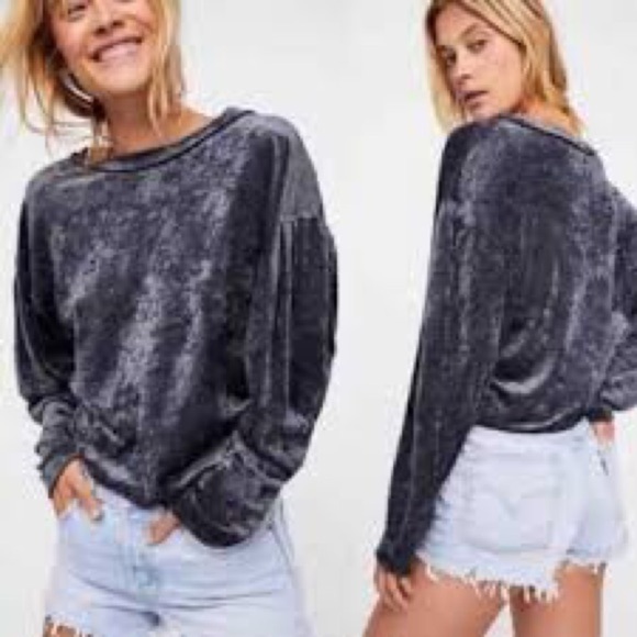 We The Free Tops - We The Free Milan Layering Crush Velvet Top Size XS